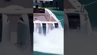 Watching his engines CRY... 😭 Small boat vs. $10M Yacht!  #superyacht #rescue