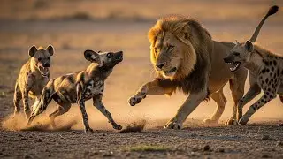 African Wild Dogs: Hunted by Lions, Robbed by Hyenas