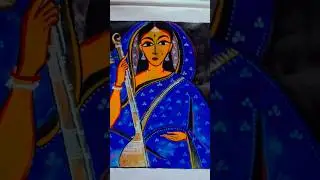 Saraswati drawing art 🎨 #music #art #youtube #painting #watercolor ‪@Rishabsmusic‬#art #youtube