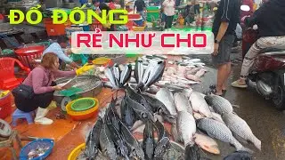 CHỢ TẾT 2026 BÌNH ĐIỀN, TẤP NẶP BUÔN BÁN HẢI SẢN ĐỔ ĐỐNG THẤY HAM