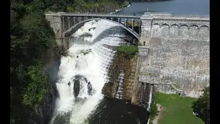 Croton Gorge Dam by drone