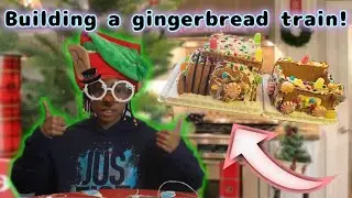 Building a gingerbread train | Unicorn chocolate Queen