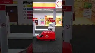 Shell gas station with Diecast cars #diecast