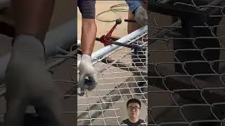 Chain Link Fence Installation Process #Construction