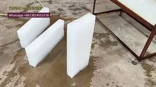 1 тонна в день. Промышленная машина для производства больших кусков льда. Машина для производства...