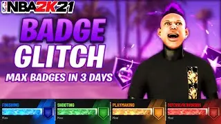 NEW BEST BADGE GLITCH AFTER PATCH in NBA 2K21!! MAX BADGES GLITCH IN 2K21!! MAX BADGES in 3 DAYS!!!
