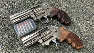 Ares Airsoft Full Metal Revolver 2.5 and 3.5 inches Revolver unboxing and testing