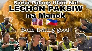 Americans Loves LECHON PAKSIW🇺🇸🇵🇭 || Blockbuster!! Sarsa Palang Ulam na!