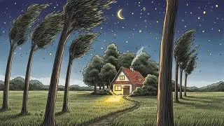 Returning to My Childhood Home, The Familiar Silence and One Light Left On // #gibli #gibliart 