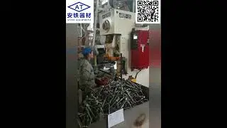 How Ss35, Ss36 Sleeper Spikes Are made in Seconds? #factory#screws #spikes #railway