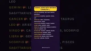 Zodiac Signs With Natural Chemistry 🧲 #astrology #zodiac #viral