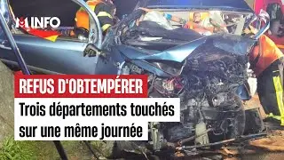 Des refus d'obtempérer dans trois départements