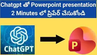 ChatGPT tho PowerPoint Presentation Ela Create Cheyali? | AI PowerPoint Tutorial Telugu