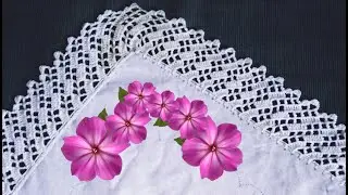 PUNTILLA NUM 521 PARA SERVILLETAS GRANDES#crochet #arte #parati #manualidades #tejidos #servilletas