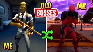 I Pretended To Be RANDOM OLD BOSSES In Fortnite