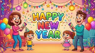 Happy New Year Song for Kids 🎉 | Family Dance & Celebration Rhyme | New Year Kids Song I Mast Meloni