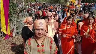 DinaNagar Gurdaspur ਦੀ ਧਰਤੀ Guru Ravidass Ji ਦੇ ਰੰਗ ਵਿਚ ਰੰਗ ਹੋਈ ਦੇਖੋ SHOBA YATRA DINANAGAR GURDASPUR