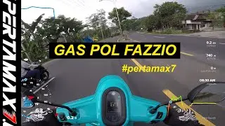 REVIEW Top Speed Yamaha Fazzio Hybrid Cyan Salatiga VS GPS Gopro Hero 5 Black #yamaha #fazzio
