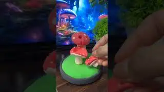 Mushroom Clay Art | Backflow Incense Cones #shorts