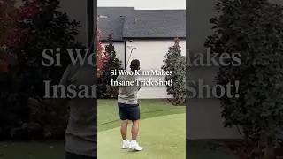 Si Woo Kim makes an insane trick shot on just the third try! 🤯 (📹: IG/ siwookim_official)