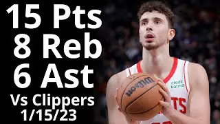 Alperen Sengun 15 Pts 8 Reb 6 Ast vs Clippers Highlights