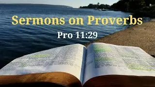 Proverbs 11:29 - He that troubleth his own house shall inherit the wind: and the fool shall be ...
