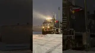Train In Snow At Night, Norfolk Southern Railroad On CSX, JawTooth shorts