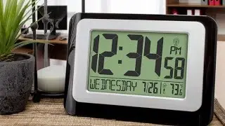 🕧🌡️⏰📝#Review-La Crosse Technology Digital Atomic Wall Clock w/ Indoor Temperature- Model #W88631