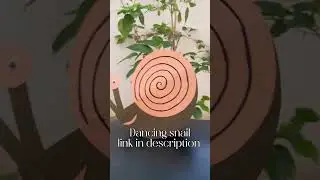 Dancing Snail craft activity for Pre-primary kids | Dancing Snail | DIY craft idea