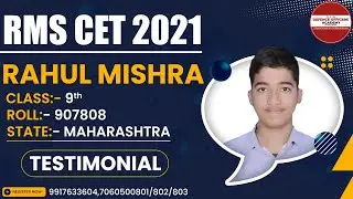 RMS CET 2021 RESULT | RAHUL MISHRA | Defence Officers Academy | #rms #wethenext