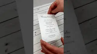 The Affinity Collection: Printed Postcard Invitation