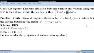 #GaussDivergenceTheoremVerification    #GraduateMath      #VectorIntegration