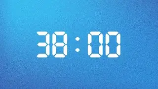 38 Minute Timer to Think Clearly. Create Boldly. Flow Forward | Aqua Blue Edition | NX