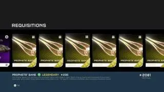 Prophet's Bane Mythic Req Pack Opening Halo 5