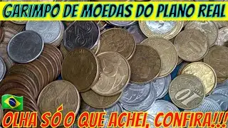 garimpo de moedas do plano real? olha s&oacute; o que achei, confira o resultado.