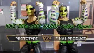 Jeff Hardy WWE Elite Action Figure Comparison: Prototype VS Final Product