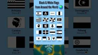 Black & White Flags from Around the World #FlagsOfTheWorld #Vexillology #WorldHistory
