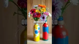 Transform Old Bottles into Chic Vases!