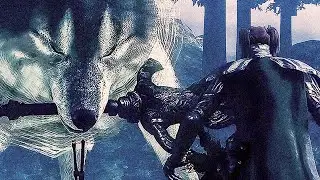 Dark Souls Remastered - Great Grey Wolf Sif Boss Fight (4K 60FPS)