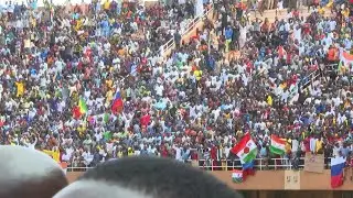 Supporters of Niger military rally in the capital | AFP