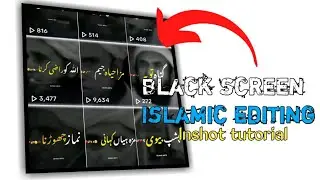 How to Make Islamic Black Screen Video Editing in InShot | Easy Tutorial