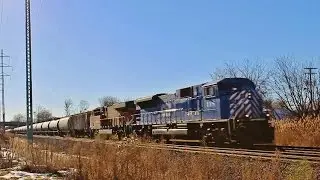 CEFX/CIT SD90MAC & BNSF ES44C4 head east on the NS Detroit District w/ CP Ethanol Train 640