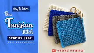 Crochet: Basic Tunisian Knit Stitch | Crochet Tutorials