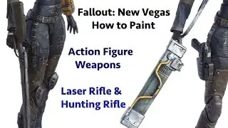 How to Paint Fallout Weapons Laser & Hunting Rifle - Mike's Workbench Custom Action Figure Tutorial