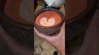 Red Latte ☕️. #coffee #latteart #trending #shorts #fyp #foryou #viral