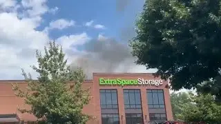 Crews battle fire at storage facility in Powder Springs