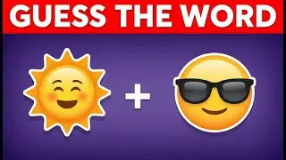 Guess The WORD By Emojis 🤔❓ | Emoji Quiz Challenge 2026