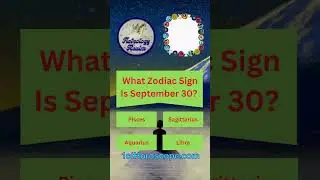 September 30 Zodiac Sign #quiz #zodiacsigns