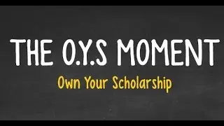 Melissa & John Gargani Academic U: The OYS Moment