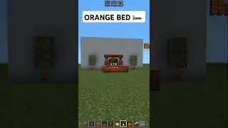 MINECRAFT ORANGE BED TUTORIAL SHORT #krish#vecna#mixtape#tepukkartu#montagem#mhaedit#itsmeissie#biel
